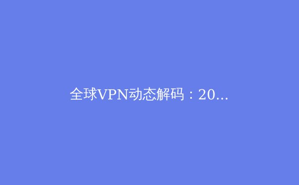 全球VPN动态解码：2024年网络安全与数字自由的前沿观察 - 3