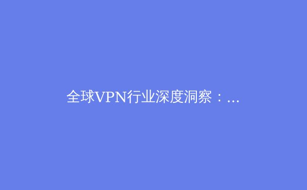 全球VPN行业深度洞察：2024年隐私保护、网络自由与技术演进趋势 - 2